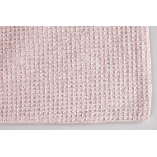 Blush Jumbo Waffle Linen Cotton Quilt Cover Set Temple & ster