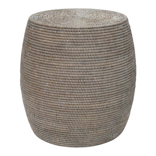 Rattan Drum Stool | Temple & Webster