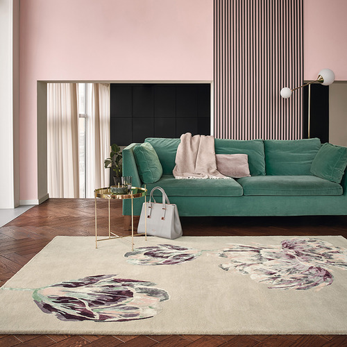 Beige Tranquility Wool & Viscose Rug