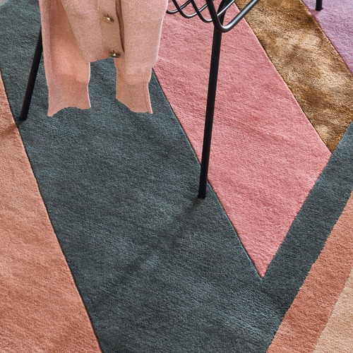 Pink Jardin Hand-Tufted Wool-Blend Rug