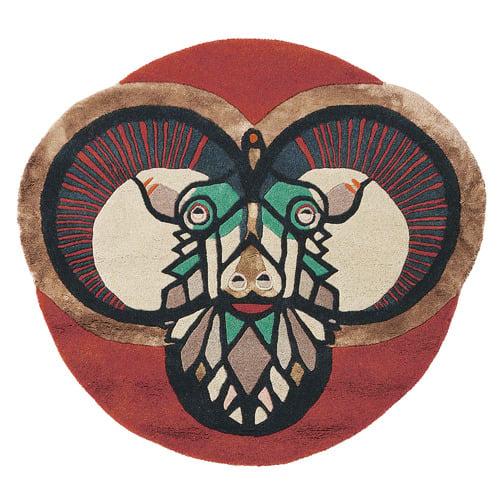 Aries Zodiac Hand-Tufted Wool-Blend Round Rug
