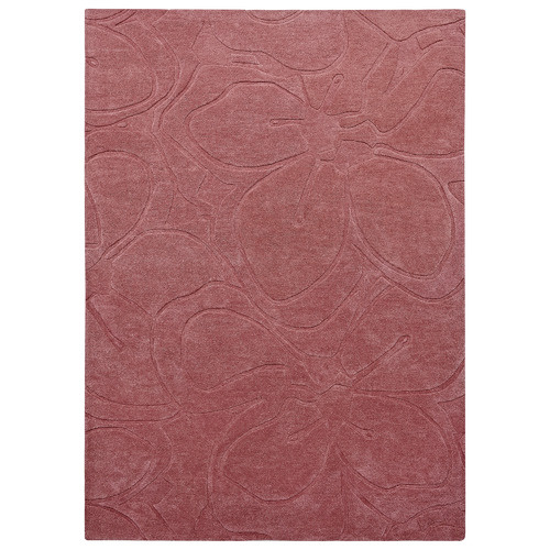 Pink Romantic Magnolia Hand-Tufted Rug
