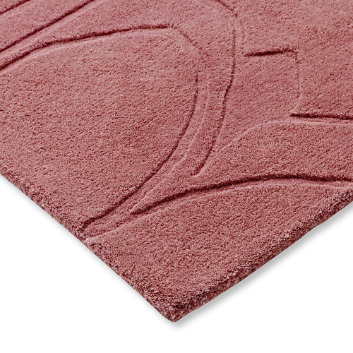 Pink Romantic Magnolia Hand-Tufted Rug