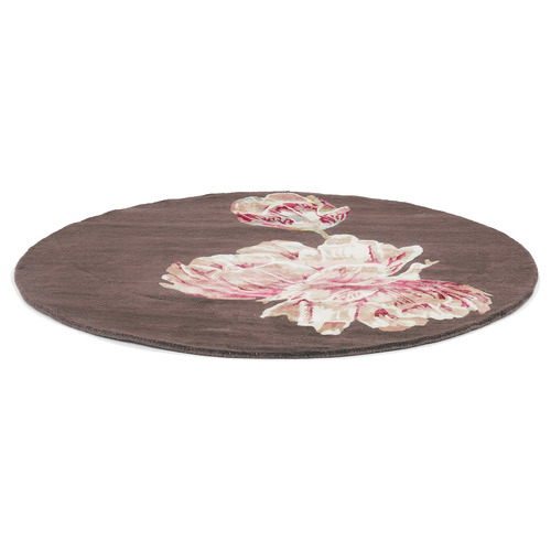 Aubergine-Tranquility-Hand-Tufted-Round-Rug
