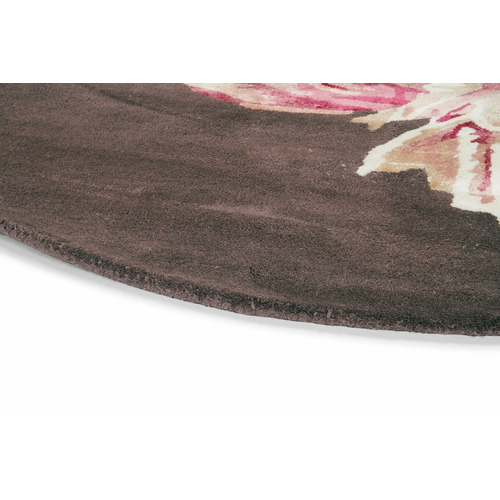 Aubergine-Tranquility-Hand-Tufted-Round-Rug