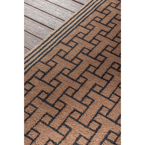 Brown T Monogram Outdoor Rug Temple & ster