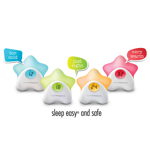BabyStudio Baby Studio Star Colour Changing Night Light & Thermometer