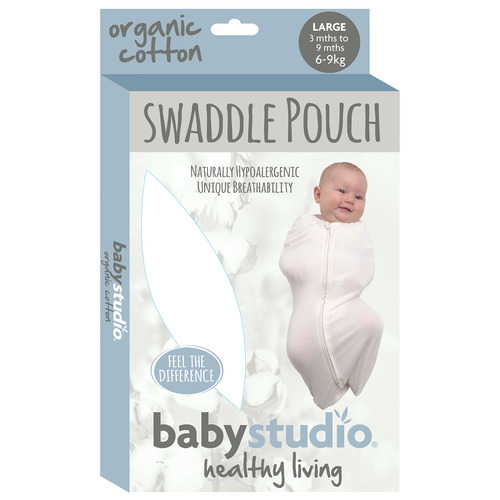 Baby Studio Organic Cotton 39 Months Swaddle Pouch Temple & ster
