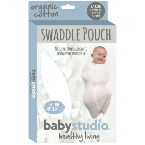 Baby Studio Organic Cotton 39 Months Swaddle Pouch Temple & ster