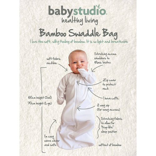 Baby Studio All in One Bamboo-Blend 3 - 9 Months Swaddle Bag
