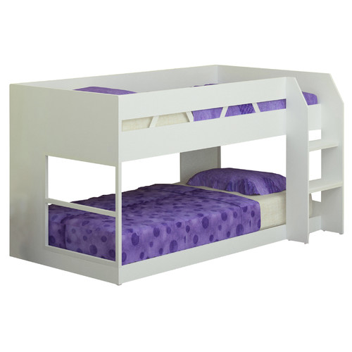 White Ezra Low Line Single Bunk Bed Temple & ster