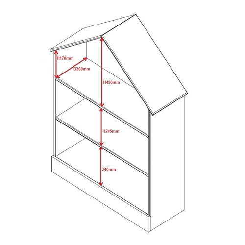 Racer MDF Bookcase