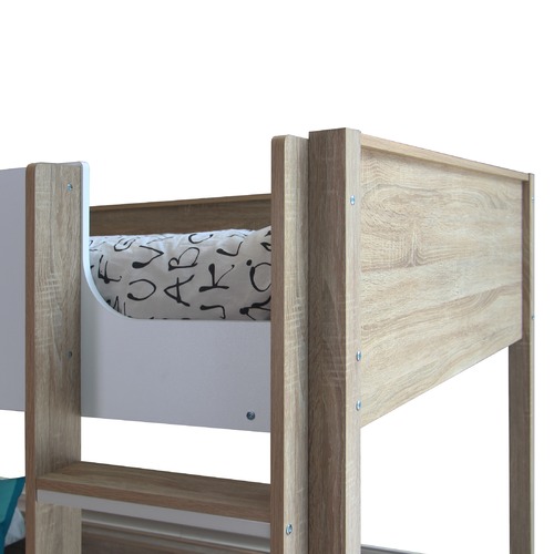 Sonoma Oak Gisborne Solid Wood King Single Bunk Bed