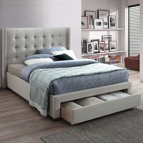 VIC Furniture Atlanta Queen Bed with Storage