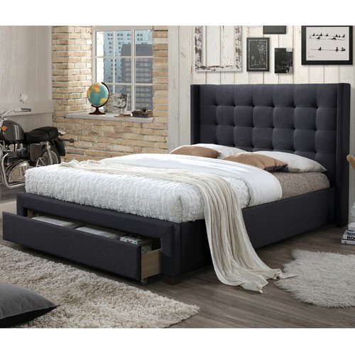 VIC Furniture Atlanta Queen Bed with Storage