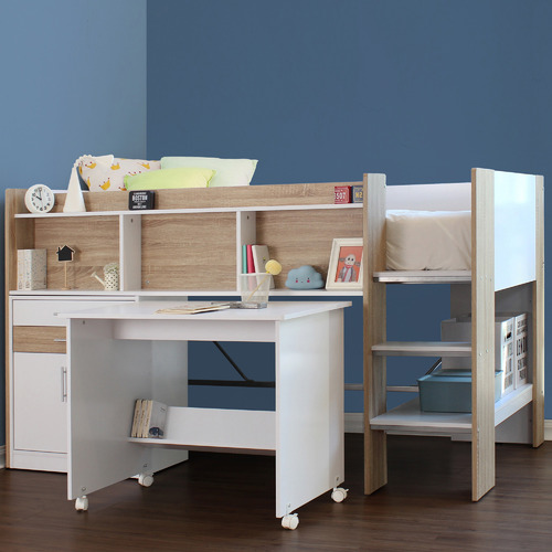 king single midi loft bed