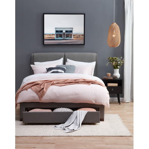 VIC Furniture Austin Queen Storage Bed Frame Temple & ster