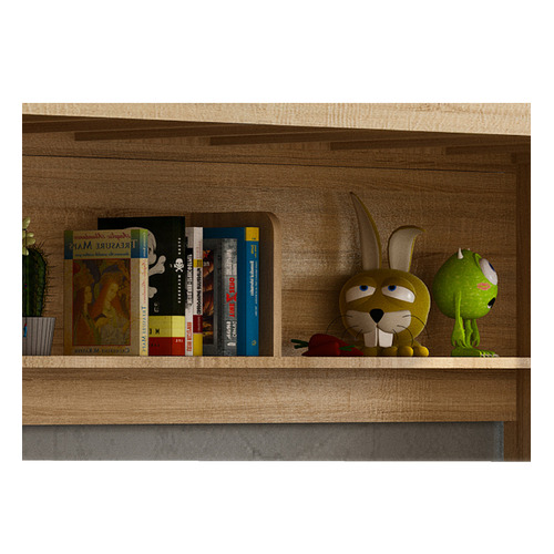 VIC Furniture Galway Single Trio Bunk Bed with Trundle Temple & ster