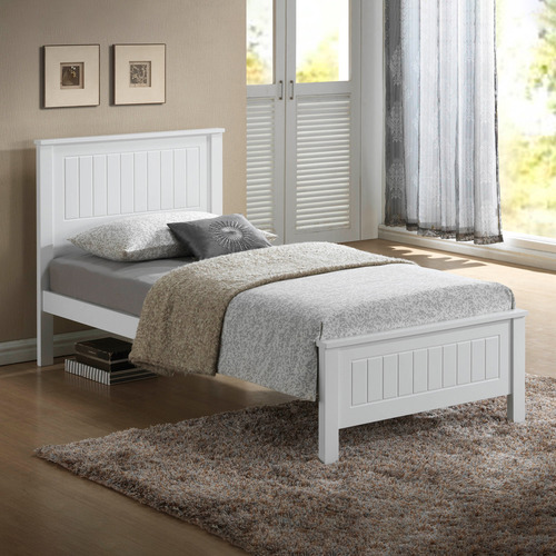 Vic Furniture Leo Wooden Bed Frame, How To Make A King Single Bed Frame