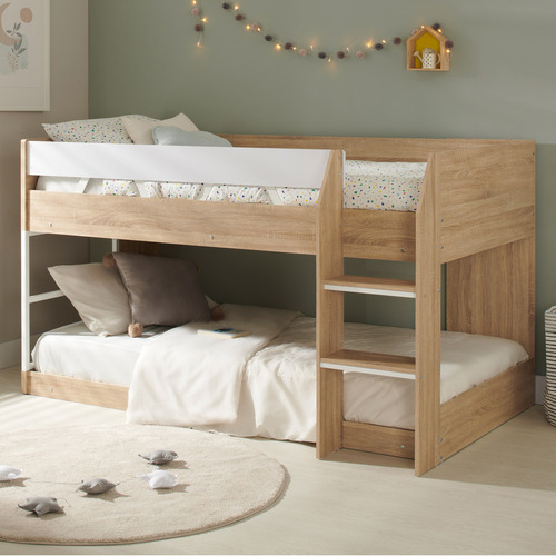 Vic Furniture Light Timber Grace Low, 30 Wide Bunk Bed