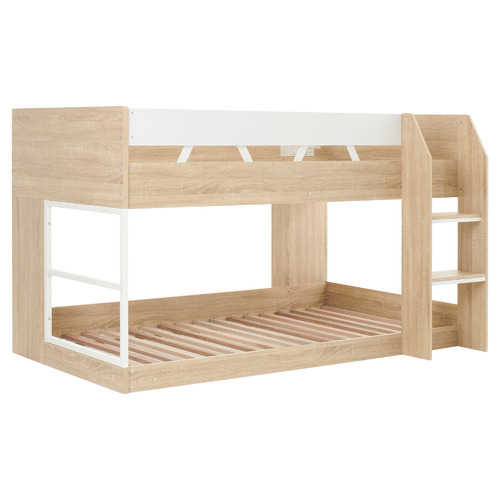 Light Timber Grace Low Line Single Bunk Bed