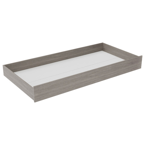 Light Grey & White Quentin Trundle Storage Bed