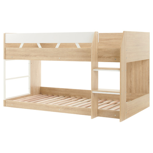 Light Timber Grace Low Line Single Bunk Bed
