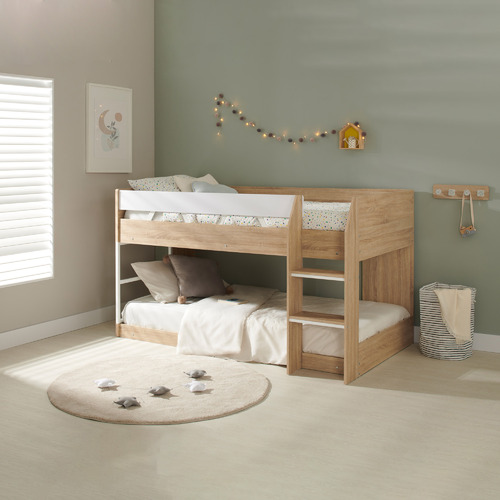Light Timber Grace Low Line Single Bunk Bed