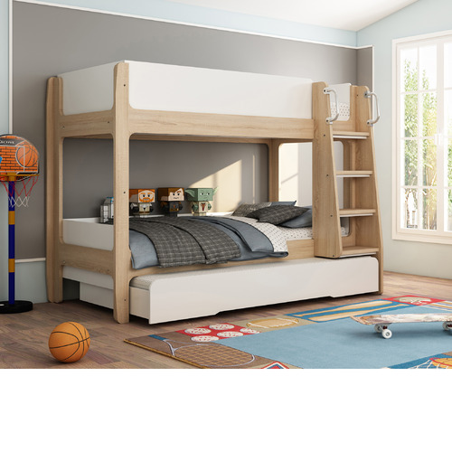 VIC Furniture Skyler Trio Single Bunk Bed Temple & ster