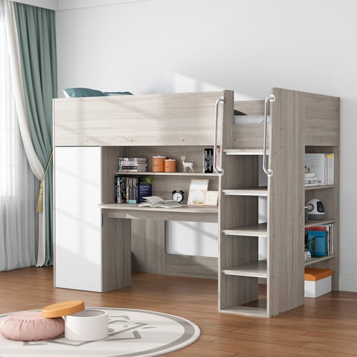 Horizon-King-Single-Loft-Bed-with-Shelves