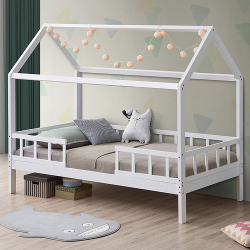 VIC Furniture White Colina Single Bed | Temple & Webster