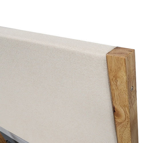 Bakri Rubberwood King Single Bed Frame Temple & ster