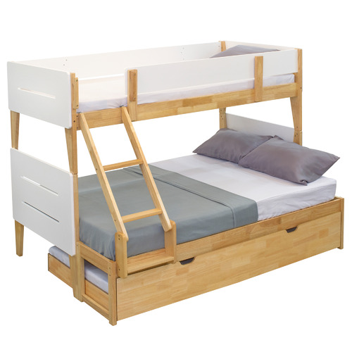 Irvine Single-Over-Double Rubberwood Bunk Bed