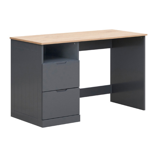 Gigi's Garden Dark Grey Eureka Wooden Desk with Hutch Temple & ster