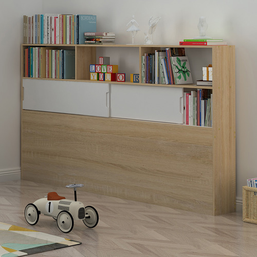 Quentin King Single Bed with Wall & Tower Bookcase
