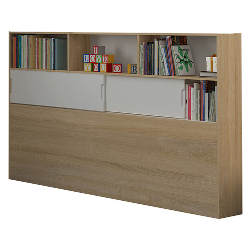 Quentin King Single Bed with Wall & Tower Bookcase