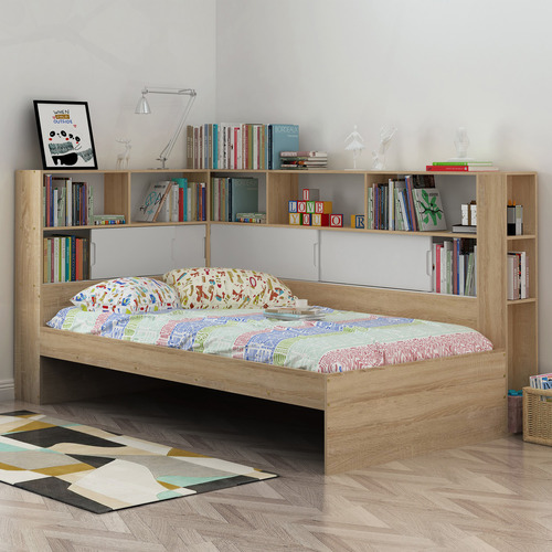 Quentin-King-Single-Bed-with-Wall-and-Tower-Bookcase