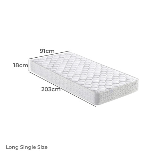 Anvha Long Single Adjustable Racing Car Bed with Mattress