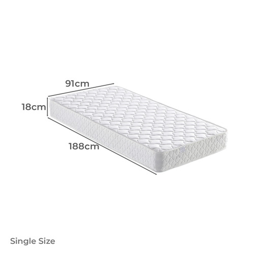 Anvha Long Single Adjustable Racing Car Bed with Mattress