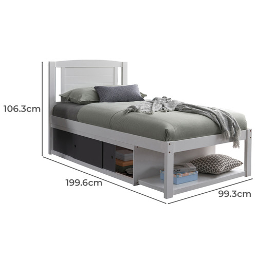 Clemmie Single Bed with Storage