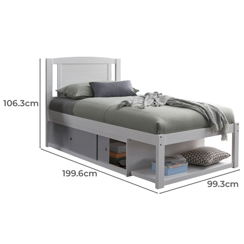 Clemmie Single Bed with Storage