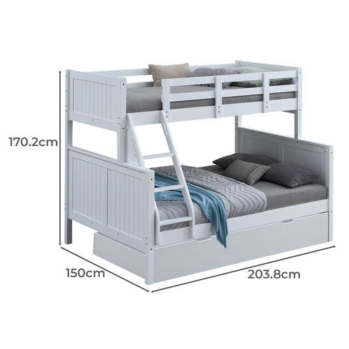 Lincoln Single Over Double Bunk Bed
