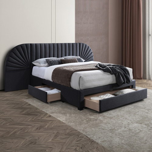 Bracha Upholstered Queen Bed with Storage