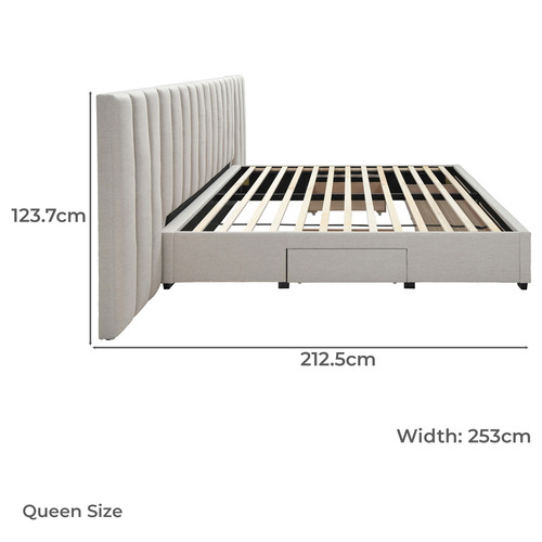 Audee Upholstered Queen Bed with Storage
