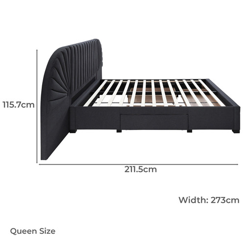 Bracha Upholstered Queen Bed with Storage