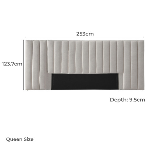 Audree Oversized Upholstered Queen Bedhead
