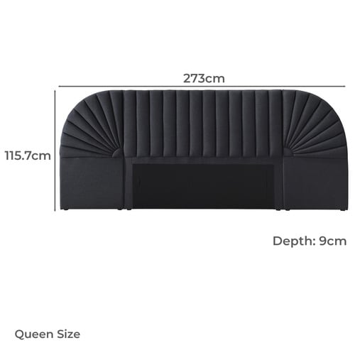 Bracha Oversized Upholstered Queen Bedhead
