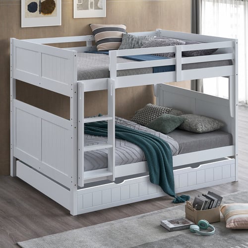 Mosley Double Over Double Trundle Bunk Bed with Desk
