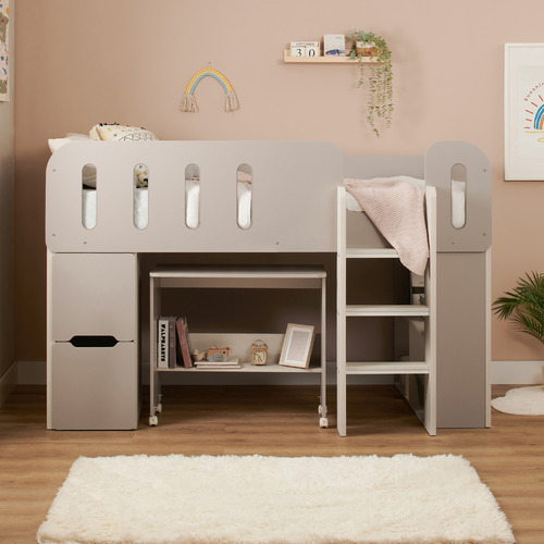 Warm Truffle Rale Bunk Beds
