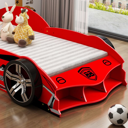 Gilbert Long Single Adjustable Racing Car Bed
